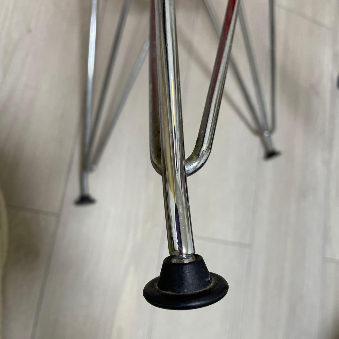 【イームズ】プラスチック シェルサイドチェア ワイヤーベースDRS レッド