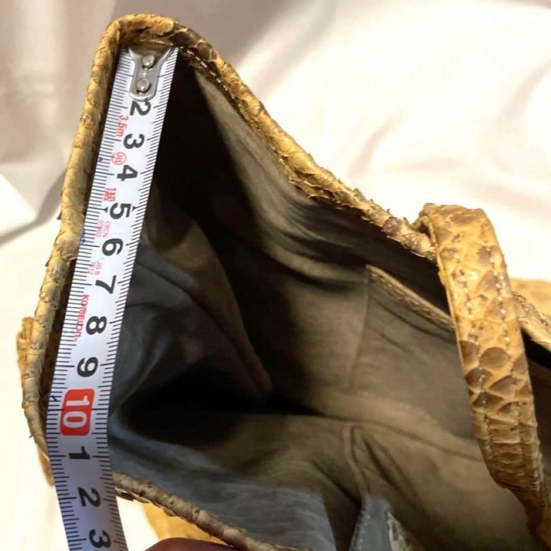 パイソン　ヘビ革　世界最大アナコンダ　ショルダー　トートバッグ　レア　希少品