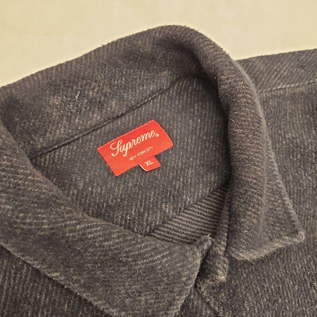 Supreme フランネルシャツ black XL