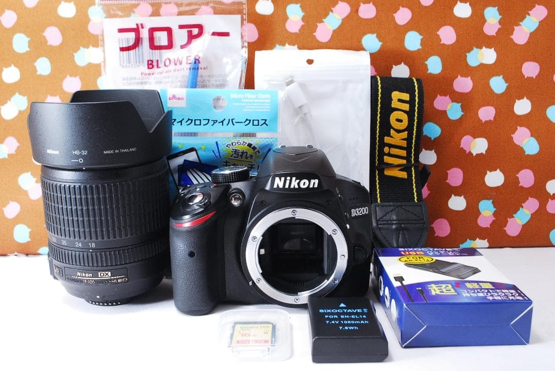✨スマホ転送可能✨高性能レンズ付き✨Nikon D3200 レンズセット