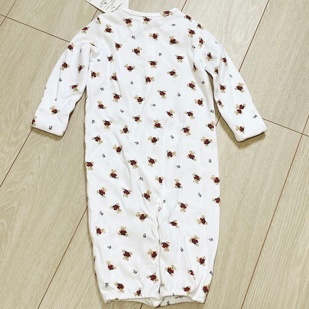 Ralph Lauren POLOベア 総柄　2wayロンパース　スタイ 70