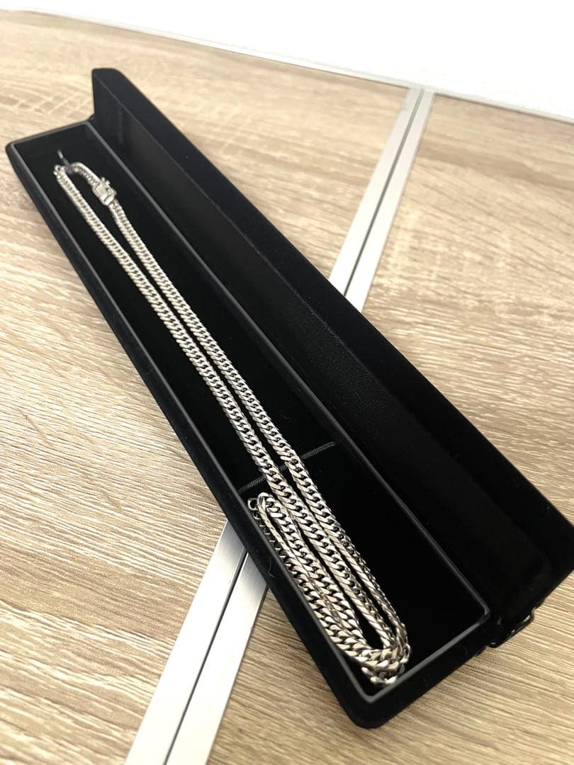 PT850 喜平 ネックレス 6面ダブル 約30g 刻印有