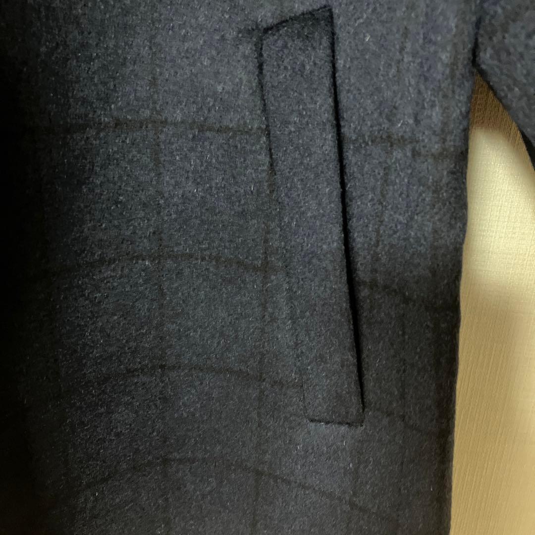 【新品】ROBERT CAVANI カシミア100％ チェスターコート M 紺