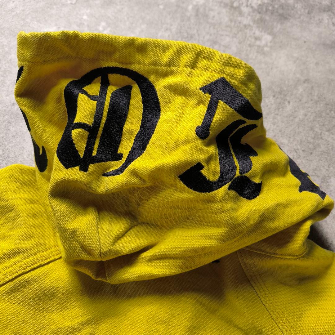 VLONEヴィーロンダック地アクティブジャケットグランジイエロー短丈フーディー