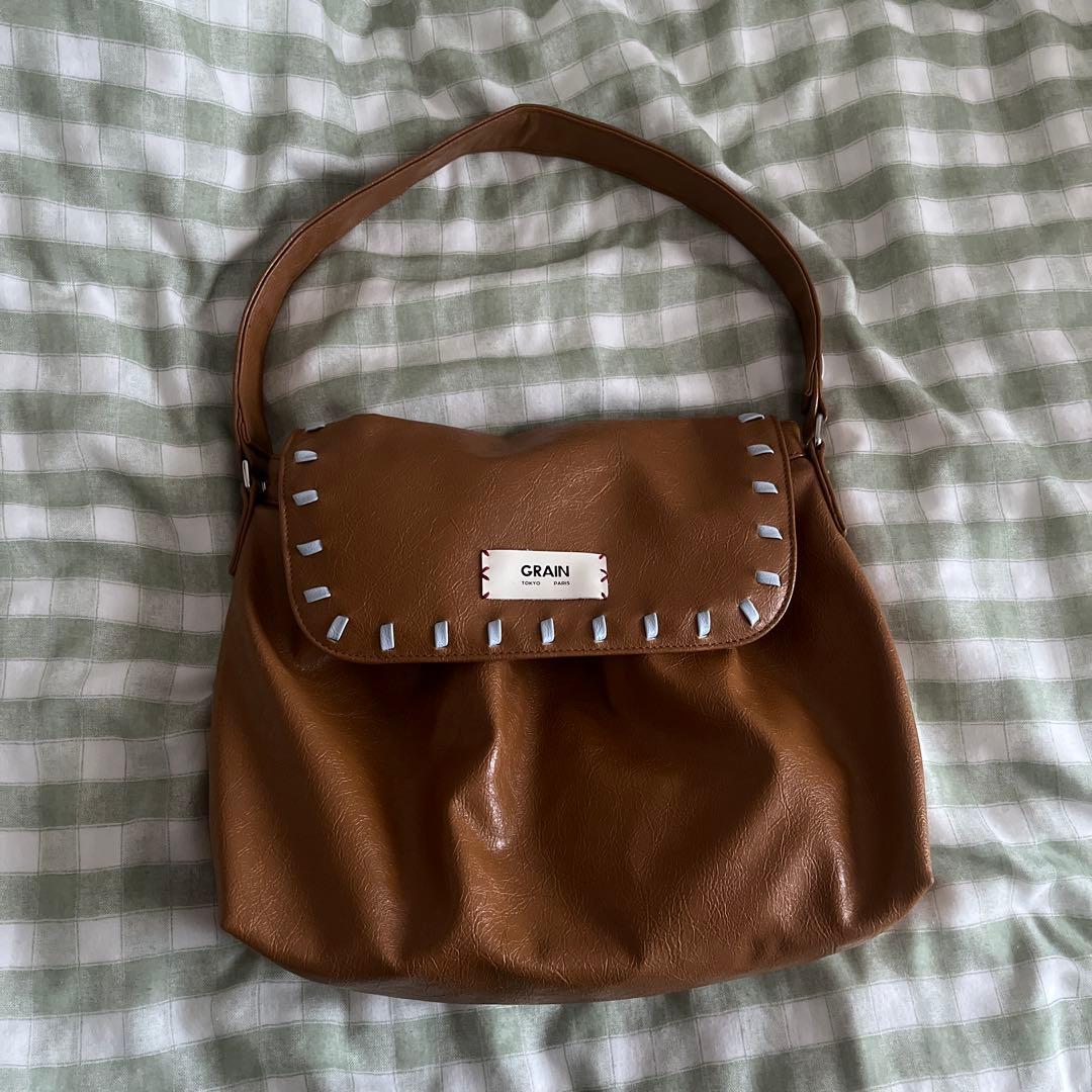 CIAOPANIC GRAIN ヴィンテージステッチボストンバッグ