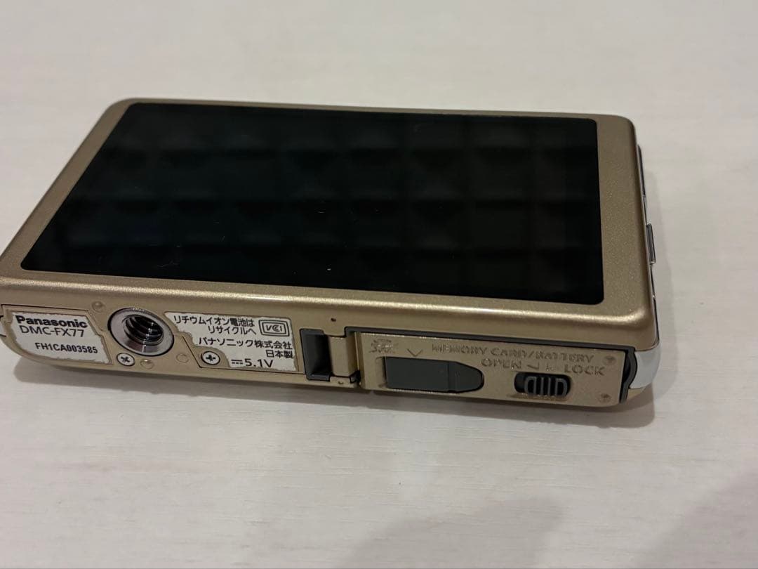 LUMIX DMC-FX77 ゴールド 本体 充電器 バッテリー