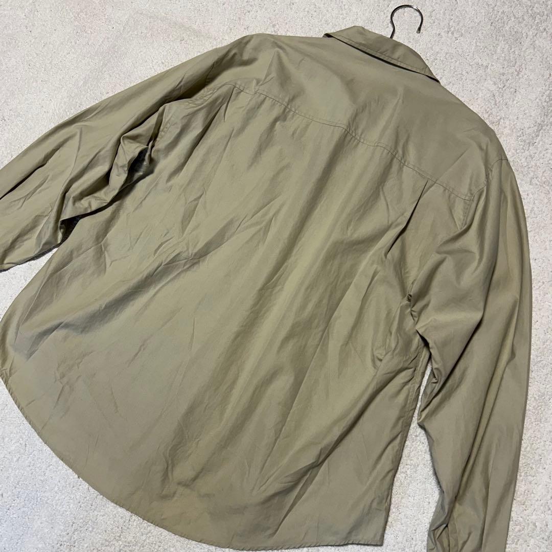 オーラリー AURALEE ビッグシャツ ウォッシュドフィンクスツイルシャツ　L