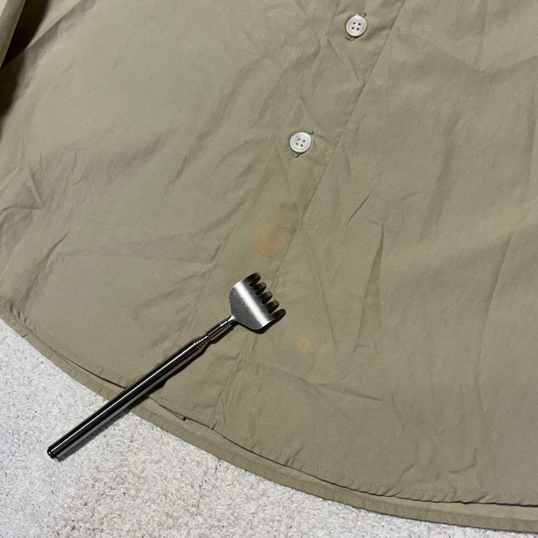 オーラリー AURALEE ビッグシャツ ウォッシュドフィンクスツイルシャツ　L