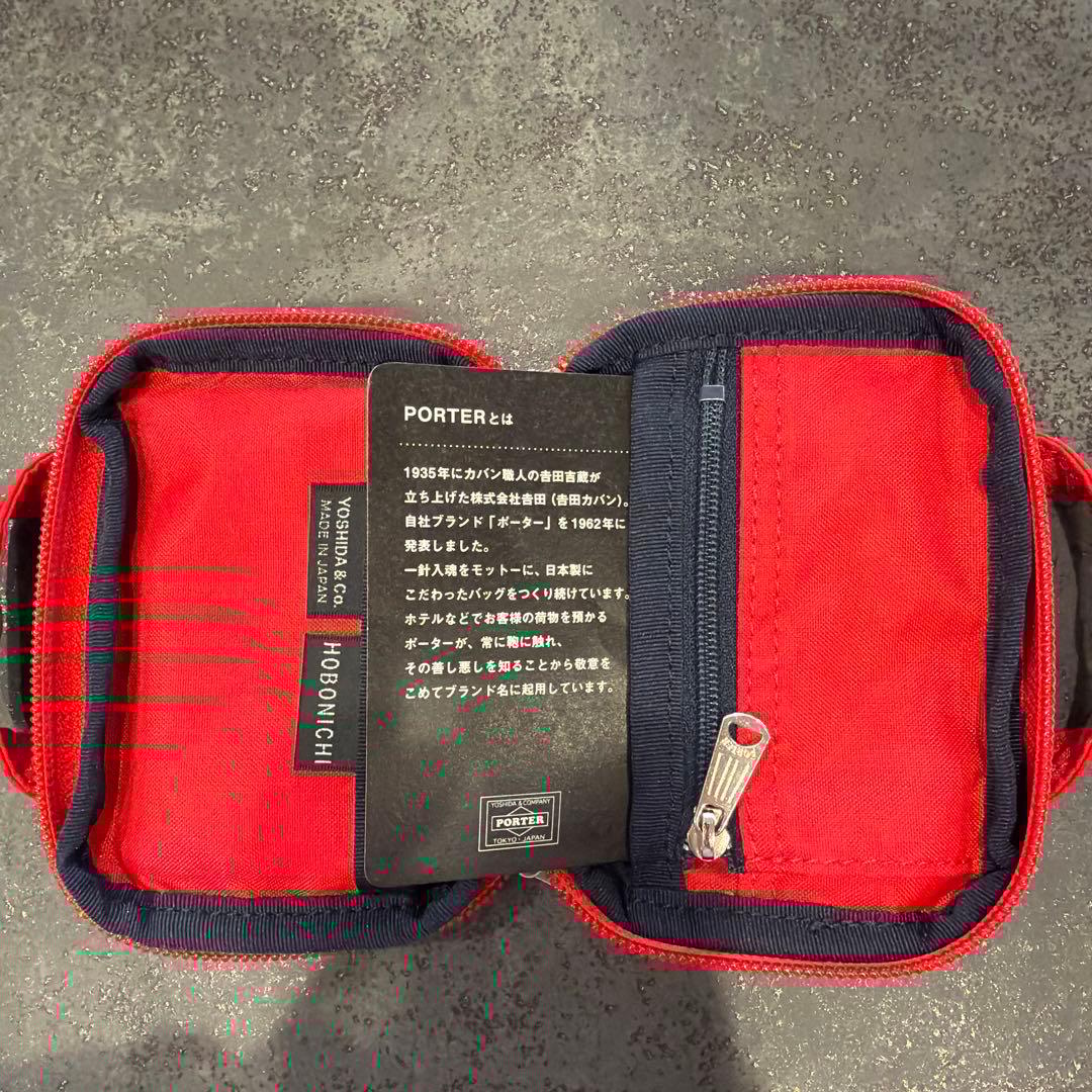 【PORTER】×ほぼ日　ミニウォレット　RED PORTER