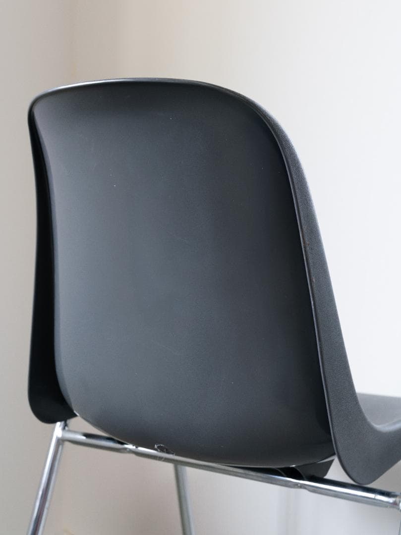 MOD ELENA チャコール スタッキングチェア 2脚 ミッドセンチュリー