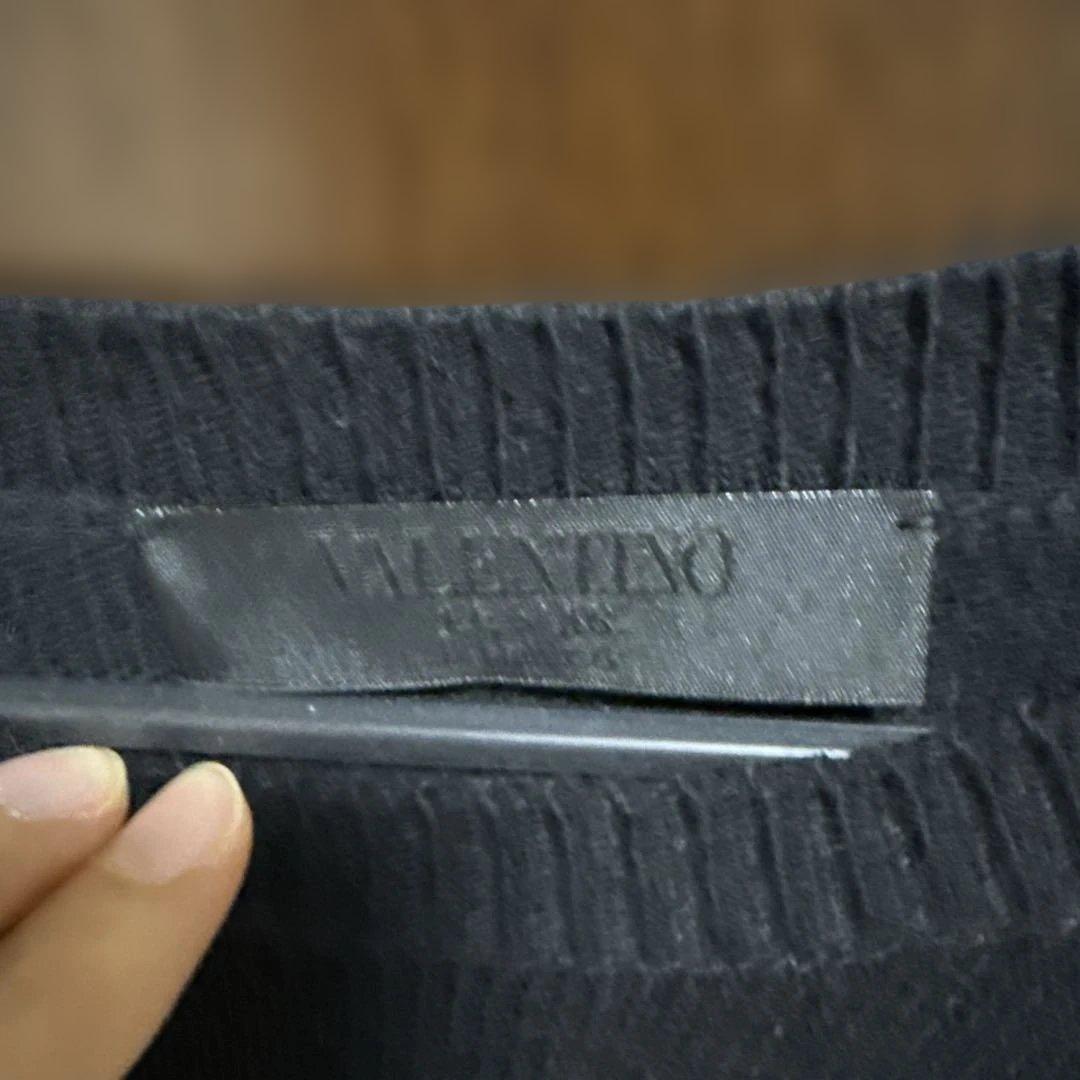 新品未使用 VALENTINO ブラック 長袖ニットセーター