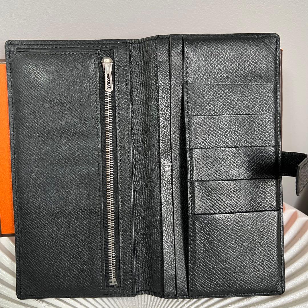 エルメス HERMES べアン クラシック エプソン ブラック シルバー