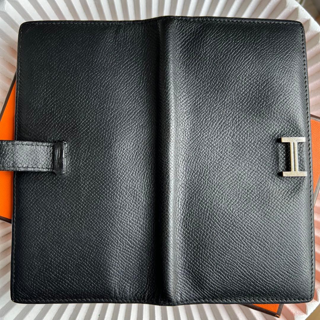 エルメス HERMES べアン クラシック エプソン ブラック シルバー