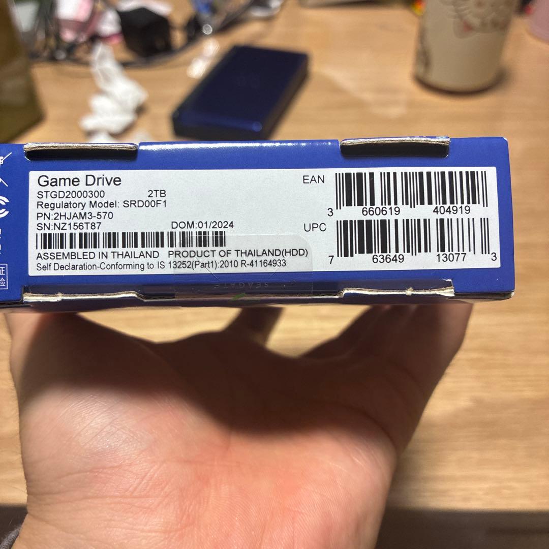 外付けハードディスク・ドライブ Seagate 2TB Game Drive PS4.PS5