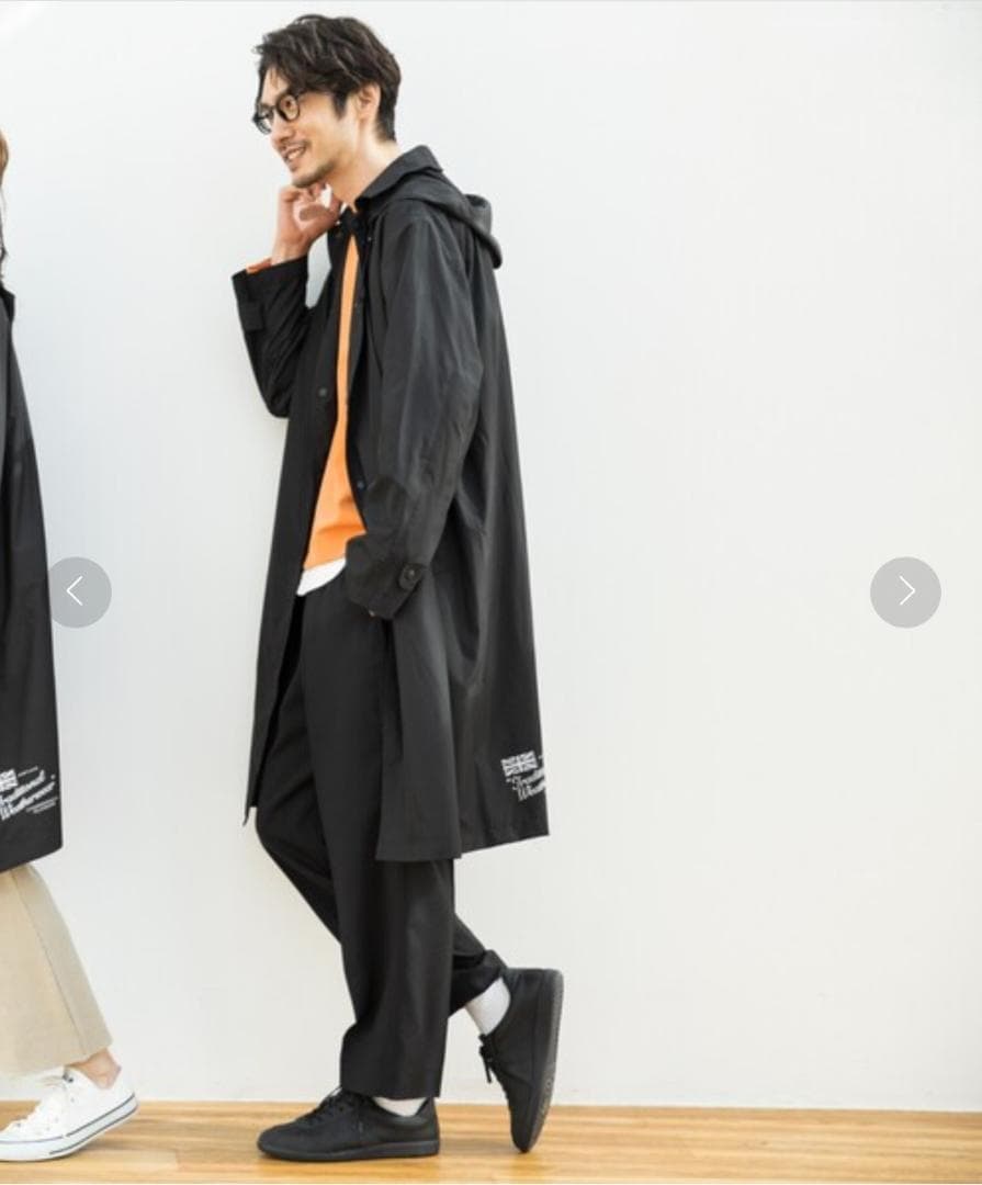 新品未使用☆トラデショナルウェザーウェア レインコート M パッカブル 黒 撥水