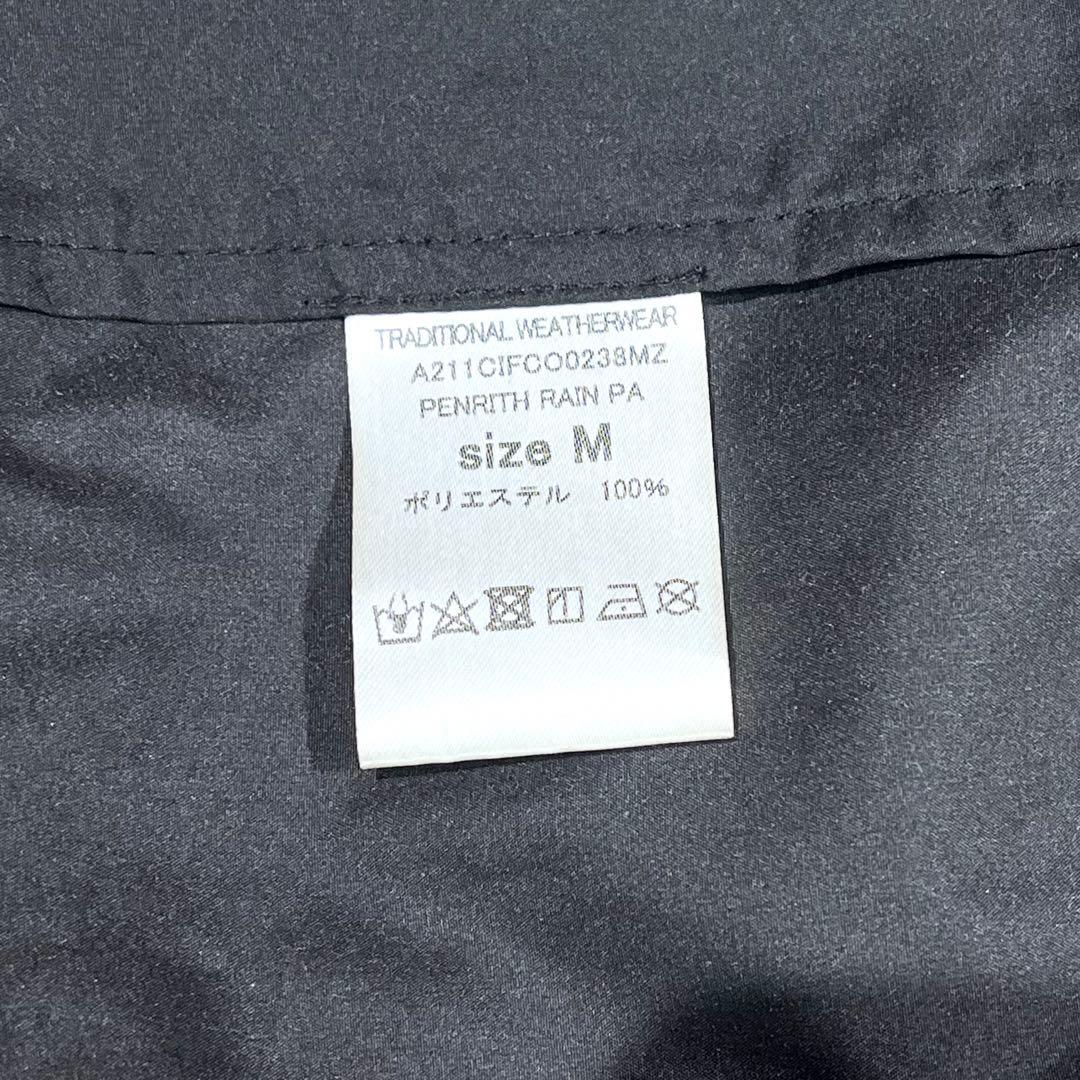 新品未使用☆トラデショナルウェザーウェア レインコート M パッカブル 黒 撥水