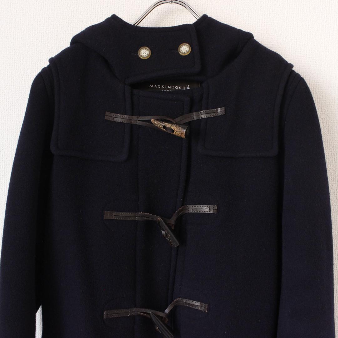 MACKINTOSH LONDON ダッフルコート L ネイビー フーディー