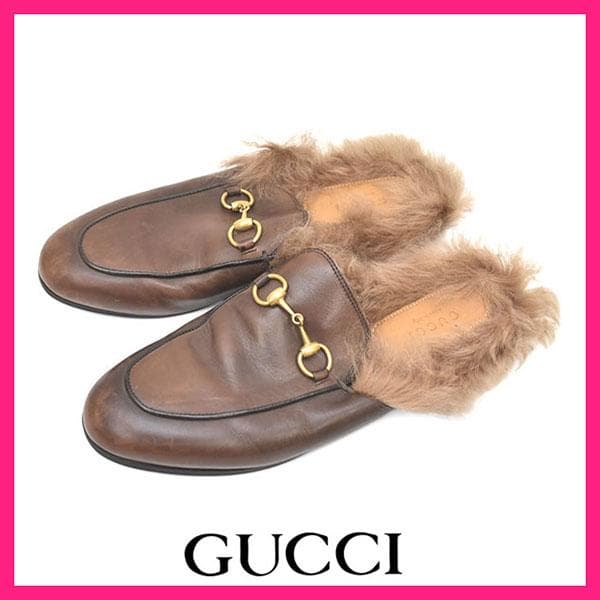 グッチ ホースビット プリンスタウン フラットシューズ 36.5(約23.5cm