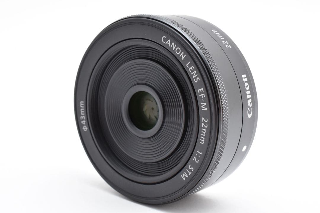 【極美品】 キヤノン Canon EF-M 22mm F2 STM ブラック