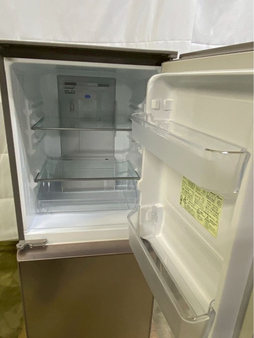 SHARP 2ドア冷蔵庫 SJ-GD14D-C 2018年製 137L 両開き
