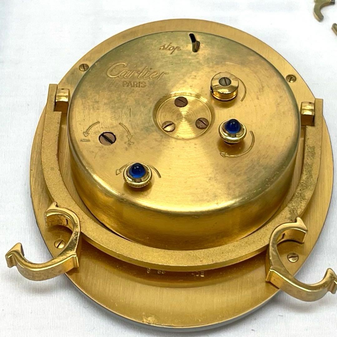 【T】Cartierアラームクロック 置時計 アンティーク 手巻 現状品