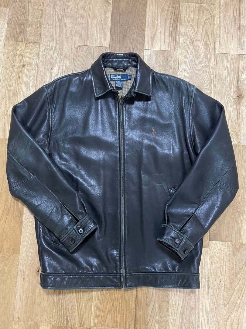 よ*ん様 Polo by Ralph Lauren ブラック　レザー　S スイン