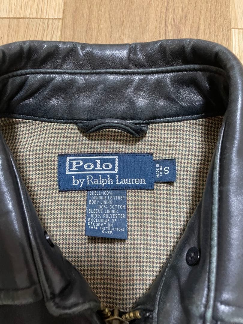 よ*ん様 Polo by Ralph Lauren ブラック　レザー　S スイン