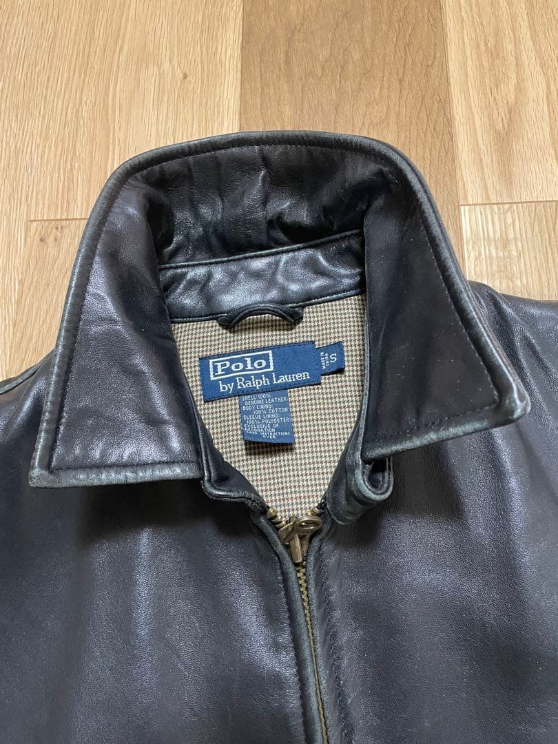 よ*ん様 Polo by Ralph Lauren ブラック　レザー　S スイン
