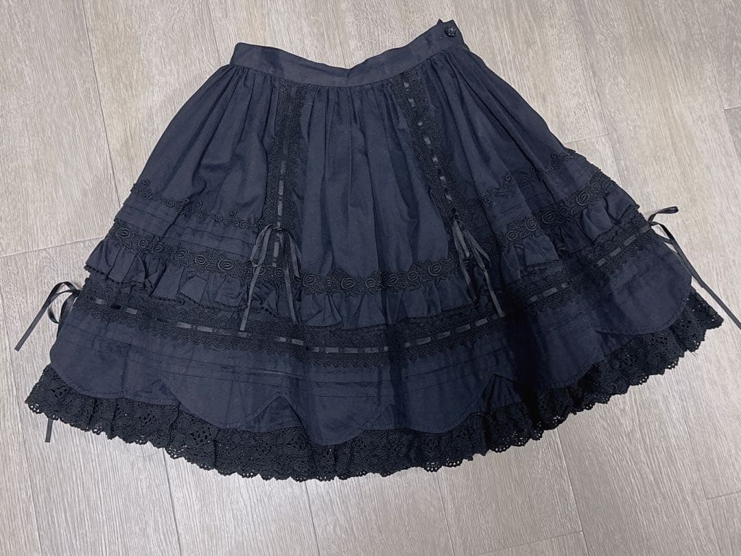 BABY 懐古ロリータ スカート　黒