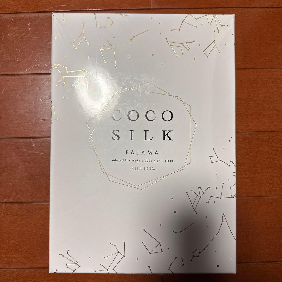 COCO SILK シルク パジャマ Mサイズ アッシュグレー