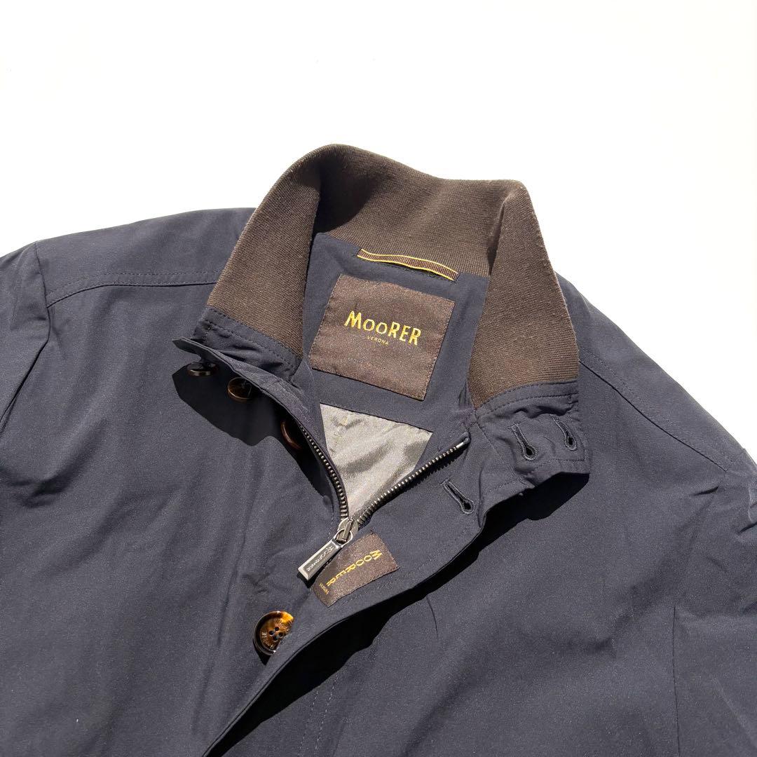 【美品】Moorer ブルゾン ジャンパー CARLOS KN ネイビー 46