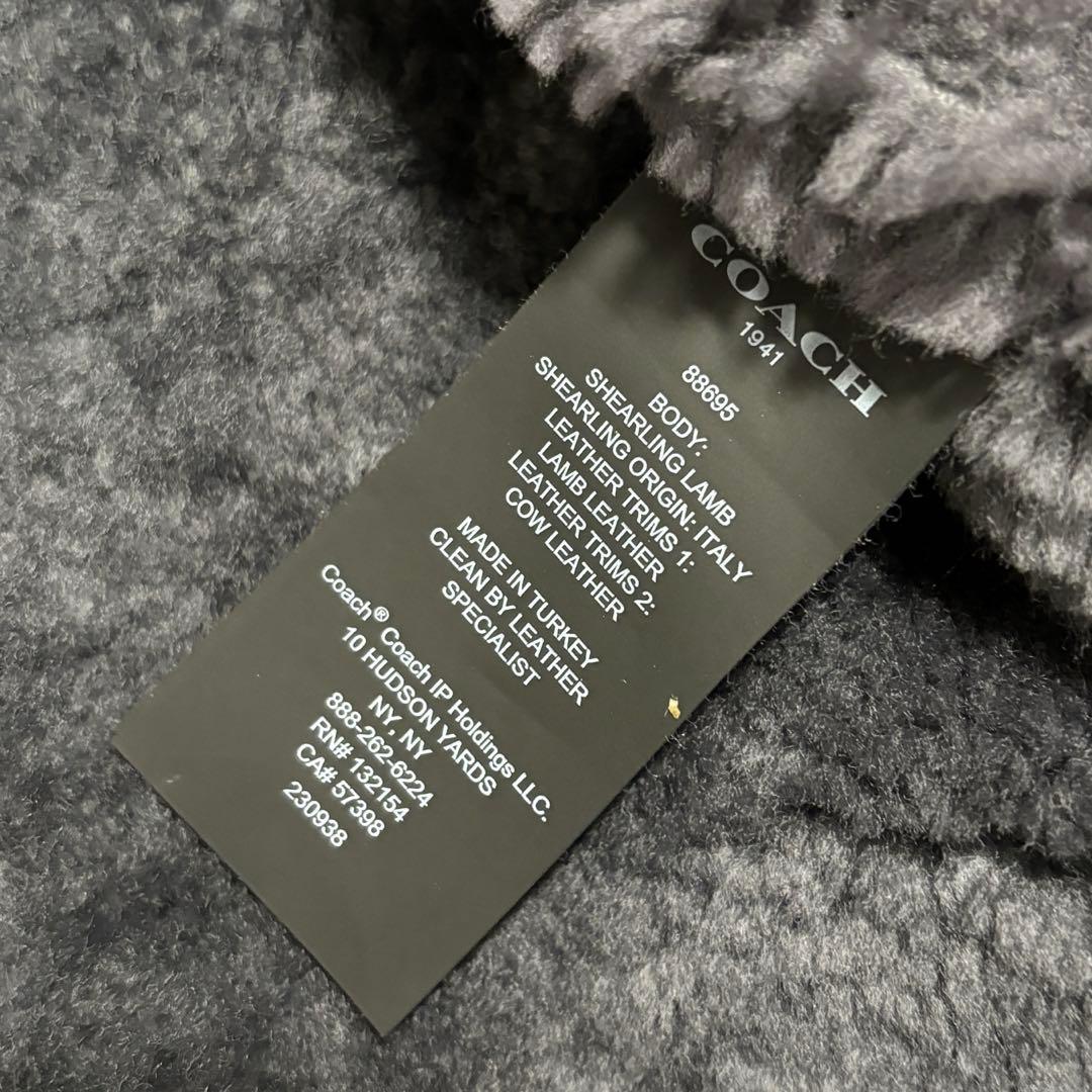 極美品✨ COACH SHEARLING SNAP FRONT JACKET