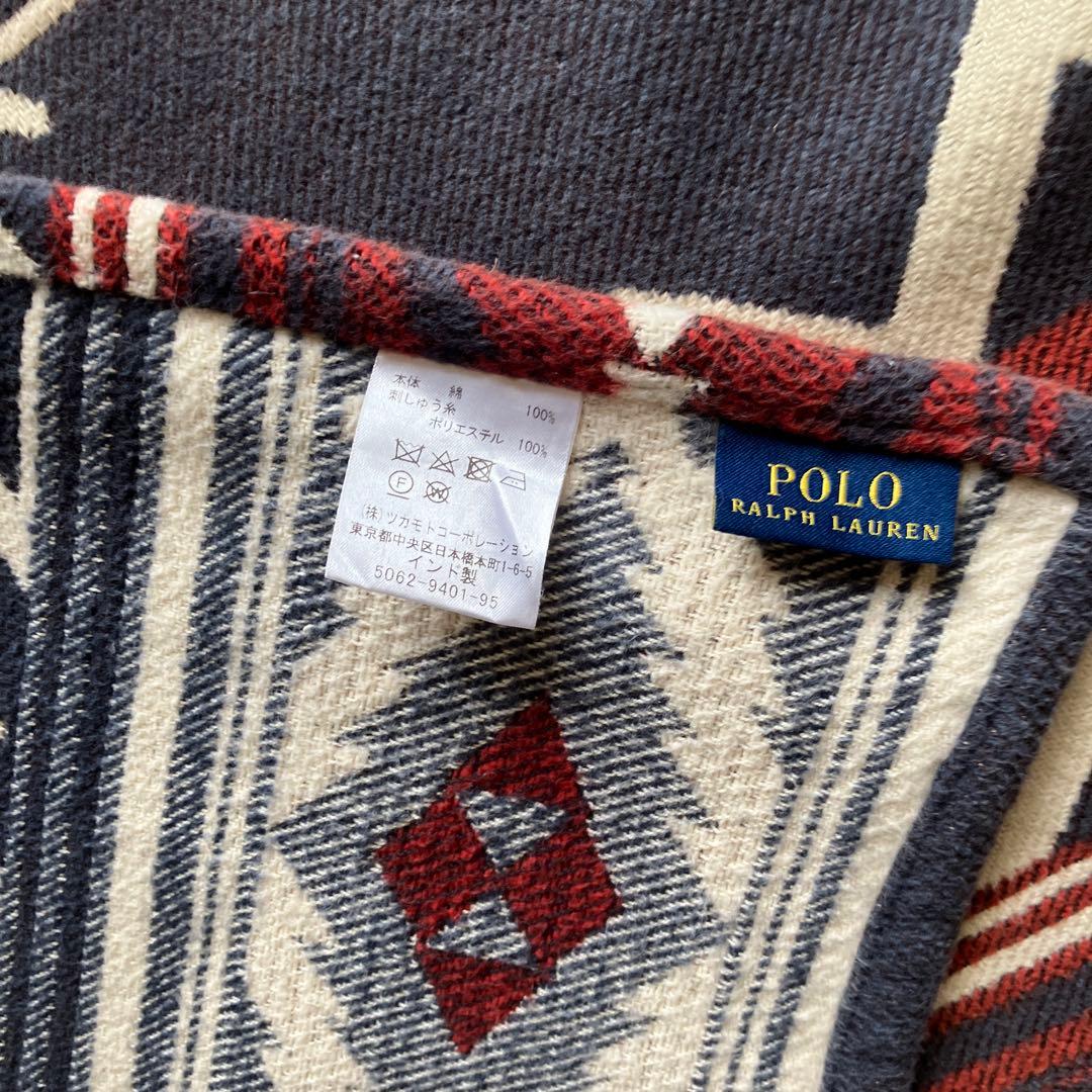 ラルフローレン　ジオメトリックパターンラグ