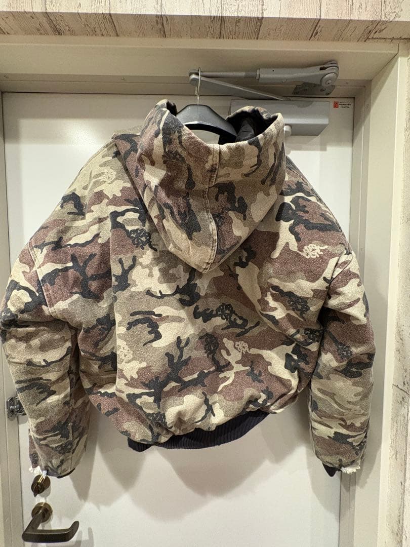 迷彩柄 フード付きジャンパー M