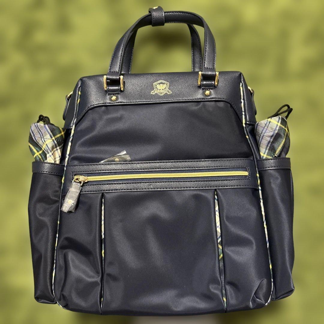 ネイビー 2way リュック・ハンドバッグ