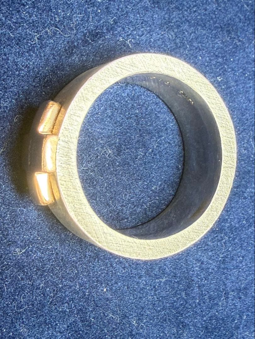 K10/silver FABURA クロスモチーフリング16g