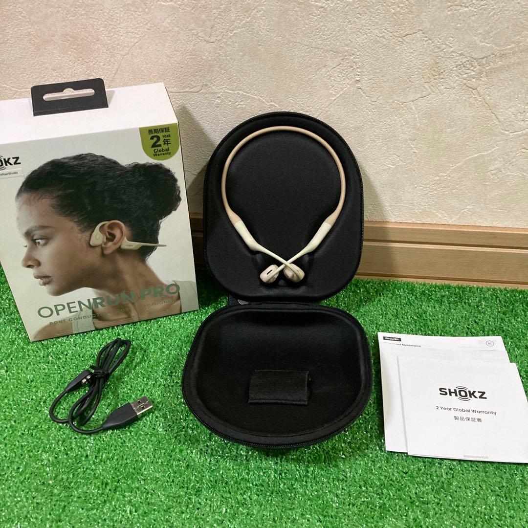 美品 希少ベージュ Shokz Openrun pro S810