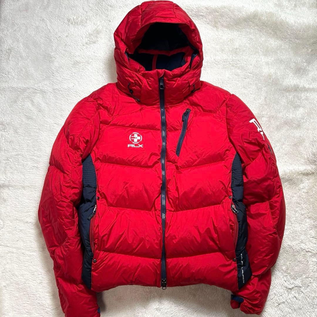 RLX ダウンジャケット　レッド　L フード脱着可