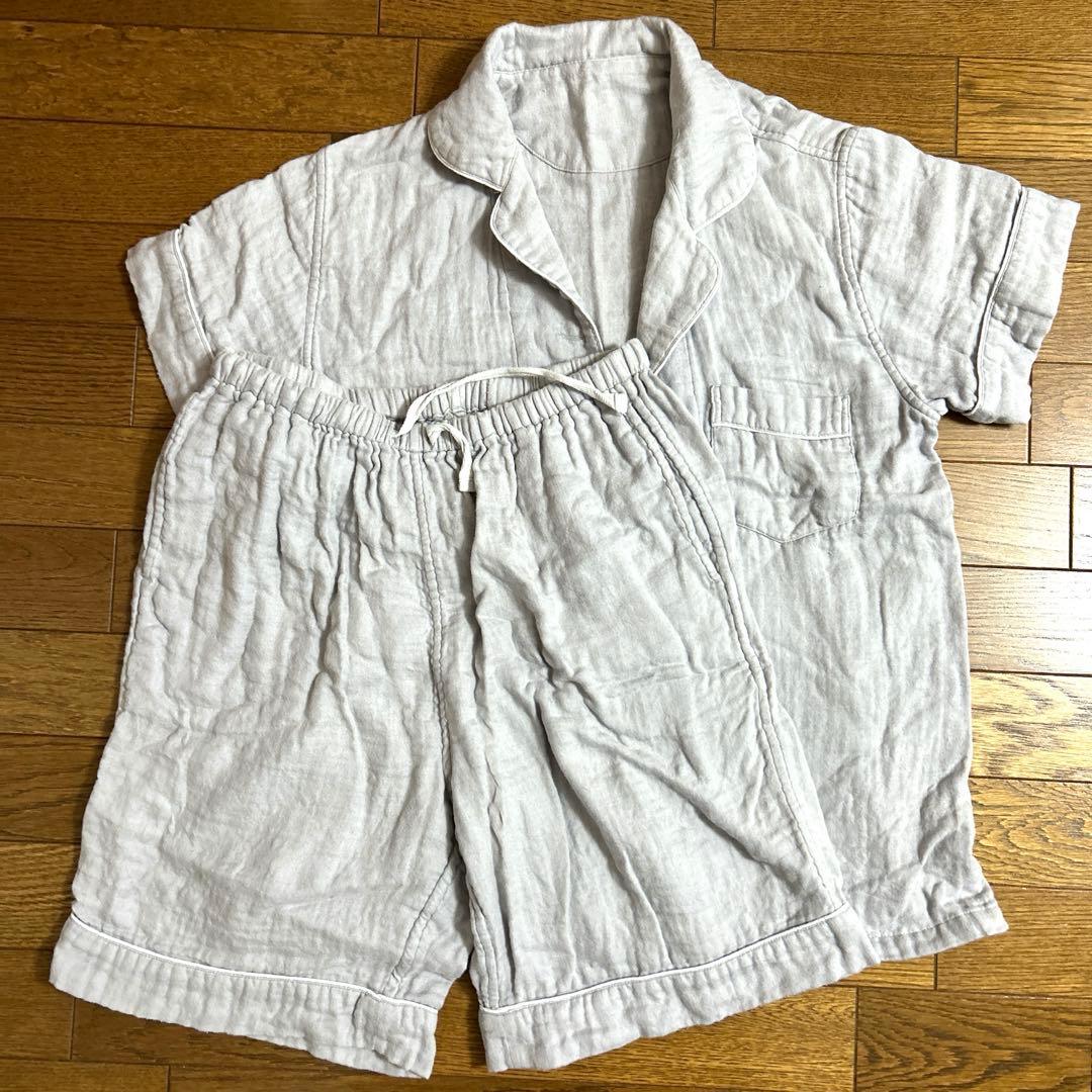 uchino マシュマロガーゼ パジャマ 半袖 上下セット レディース M