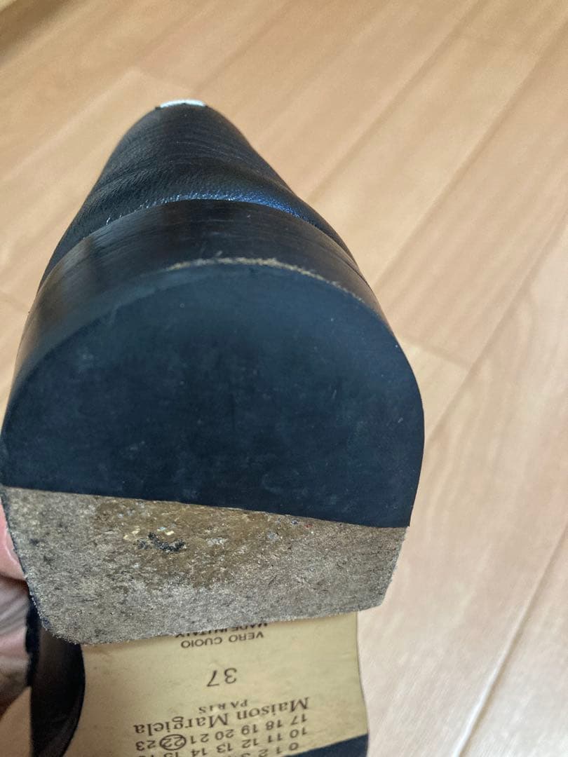 あんしん鑑定◎マルジェラローファー /黒 /普段23.5着用でちょうどのサイズ