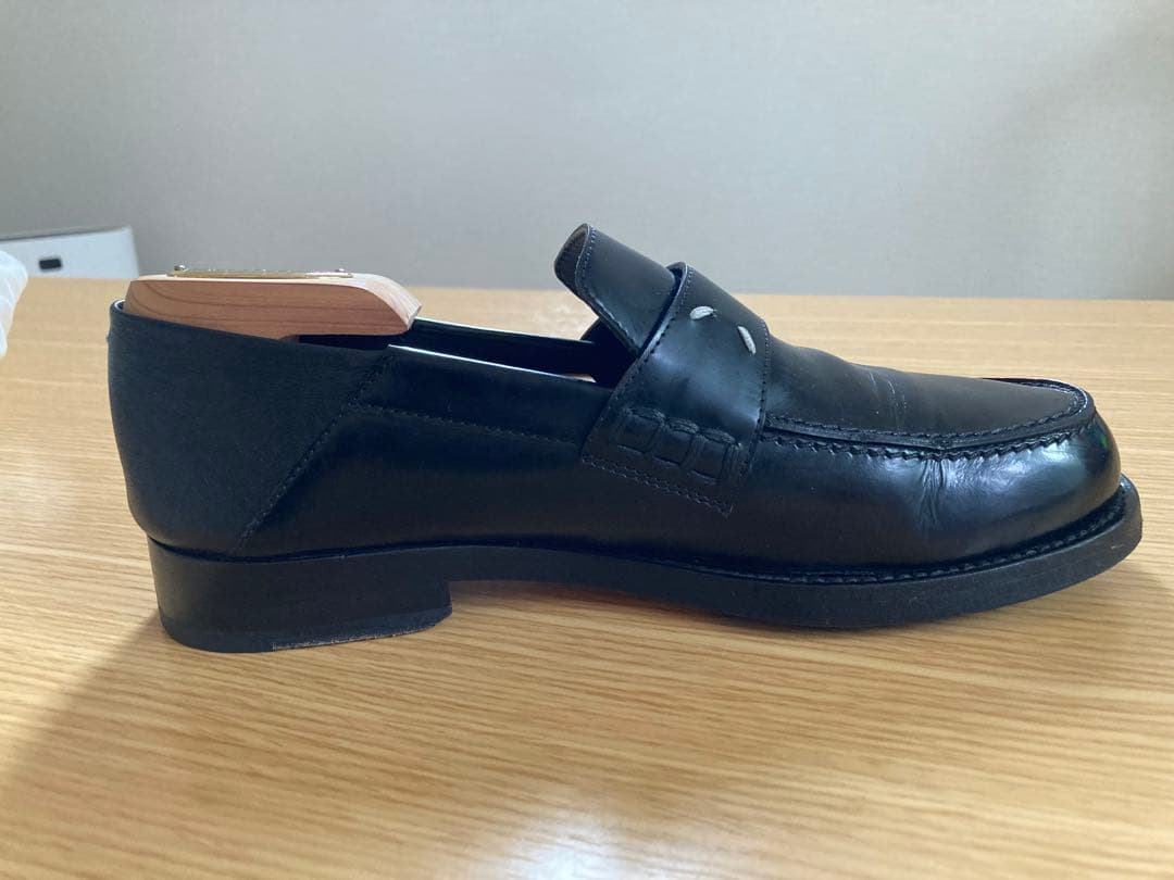 あんしん鑑定◎マルジェラローファー /黒 /普段23.5着用でちょうどのサイズ