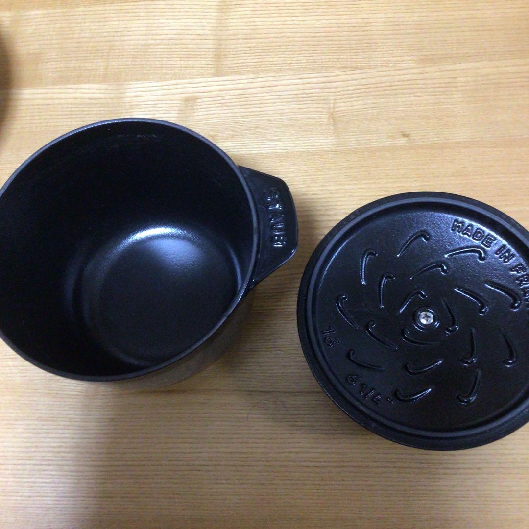ストウブ　ココットごはん　ブラック