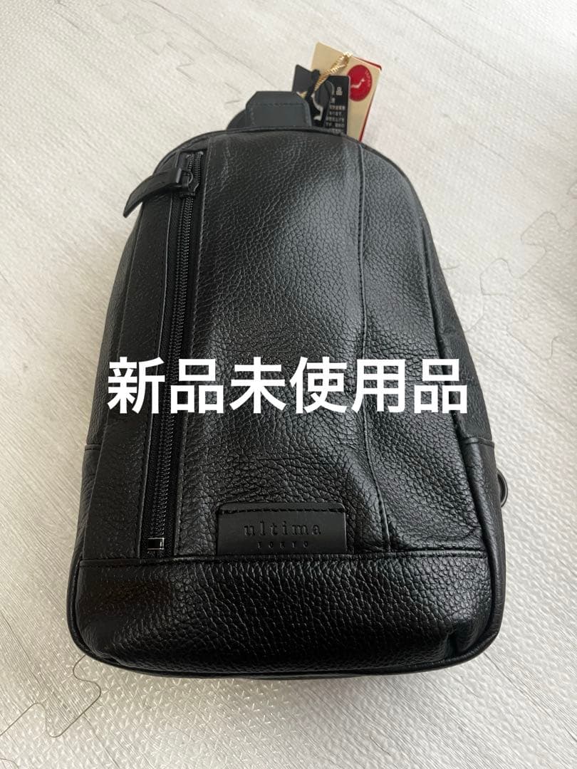 断捨離SALE 新品未使用品　ACE nilima 黒 レザー ボディバッグ