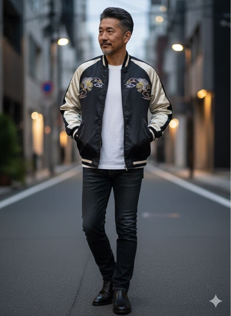 HOSU ATPD スカジャン リバーシブル 龍刺40(L) 日本製 新品未使用