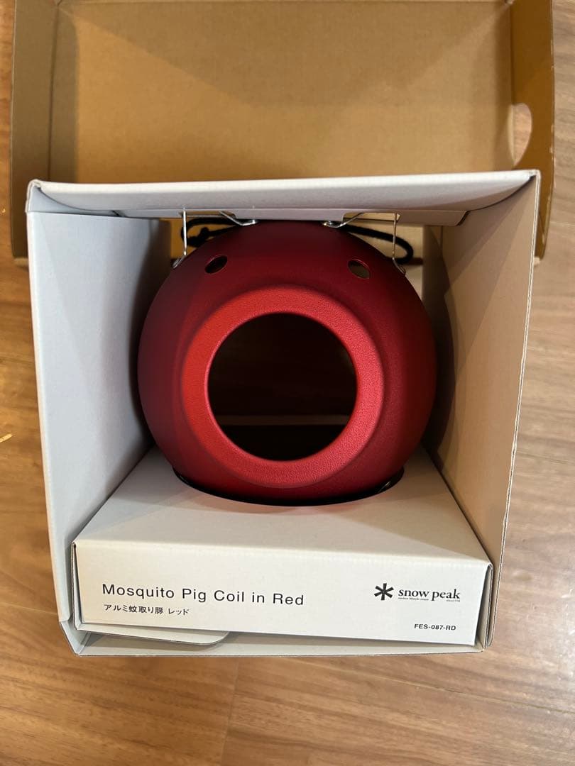 スノーピーク アルミ蚊取り豚 レッド 雪峰祭 限定