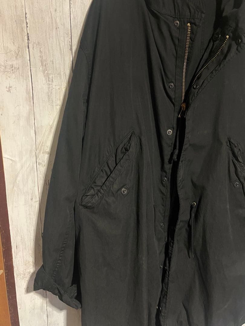 m-51 フィッシュテール　後染めブラック スーパーブラック　anytee