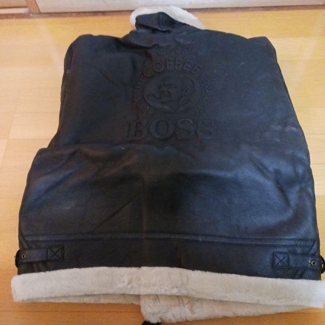 エ*ド様 サントリーボス　ボスジャン　牛革　レザー　フライトジャケット　B-3