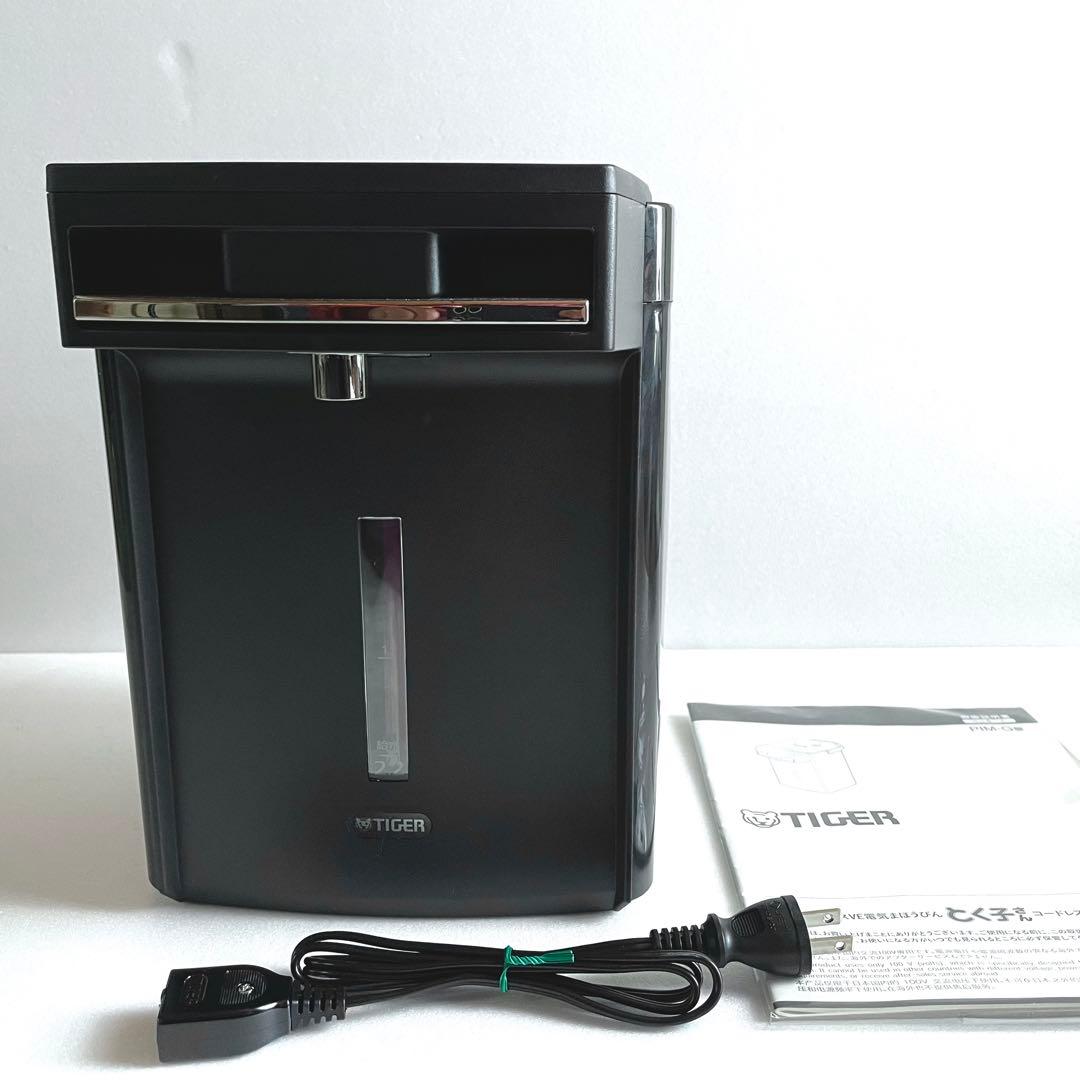 【美品】Tiger 蒸気レス 電気まほうびん 電気ポット PIM-G220K