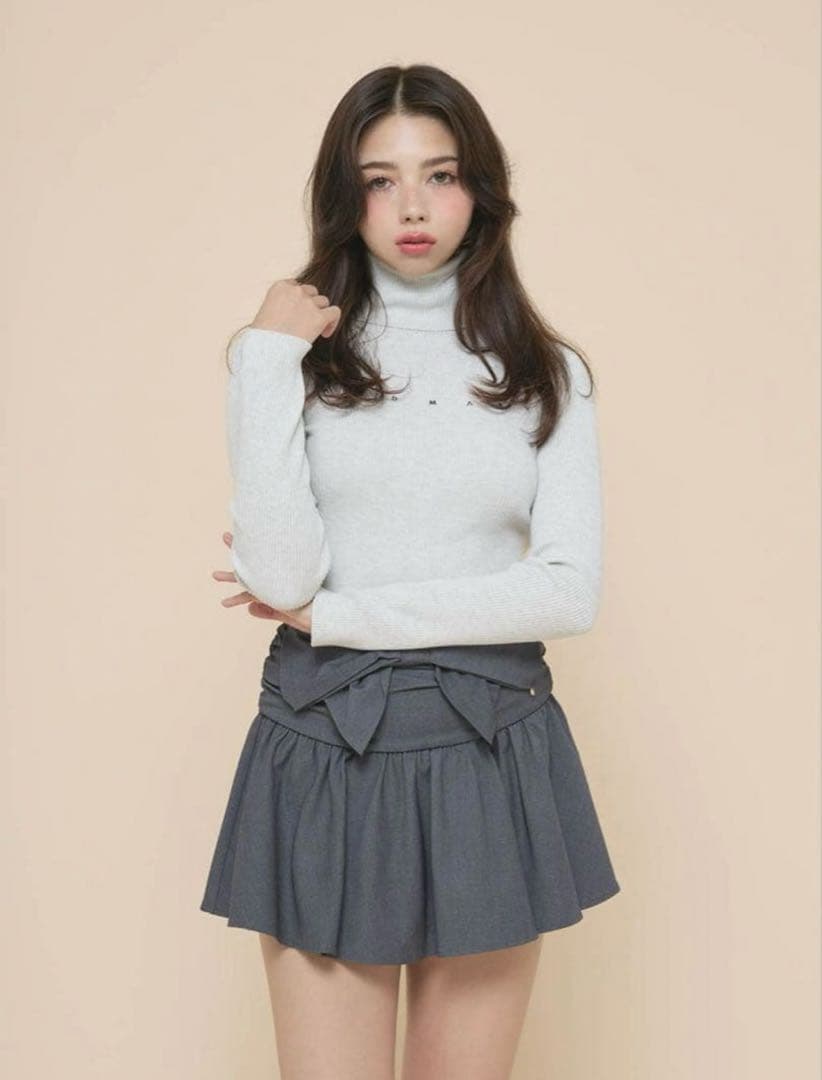 トップス andmary turtle knit tops