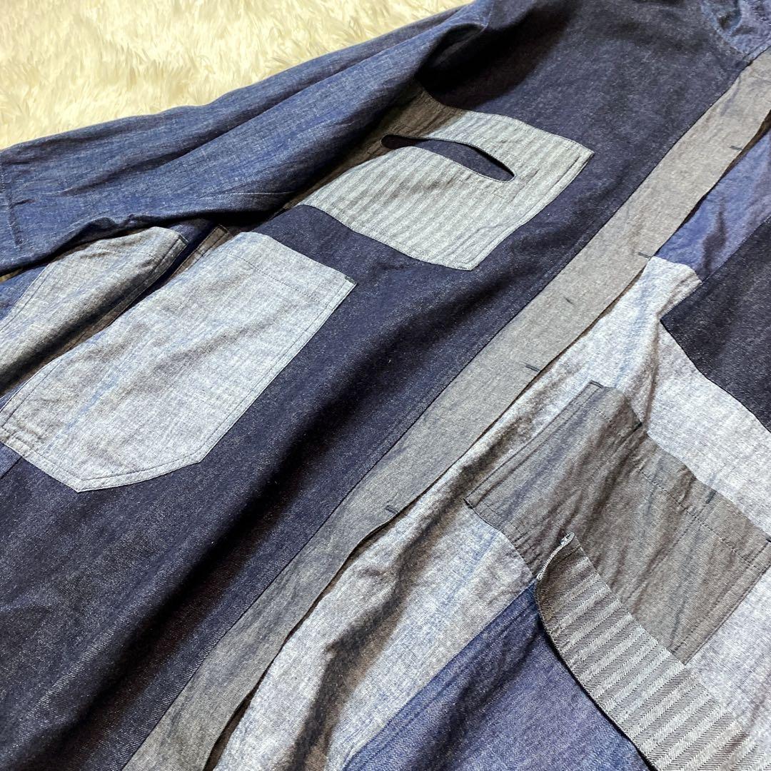 萌 MOYURU モユル　アウター　デニム　コート　ジャケット　フード　ゆったり